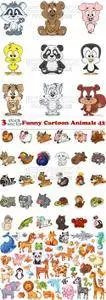 Vectors - Funny Cartoon Animals 42