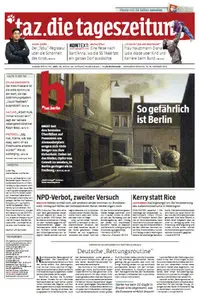 Tageszeitung TAZ vom 15 Dezember 2012