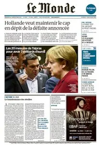 Le Monde du Dimanche 29 et Lundi 30 Mars 2015