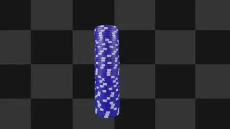 Casino Chips Stop Motion On Alpha 1439683