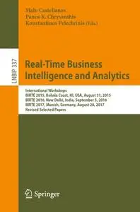 Real-Time Business Intelligence and Analytics (Repost)