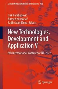 New Technologies, Development and Application V (Repost)