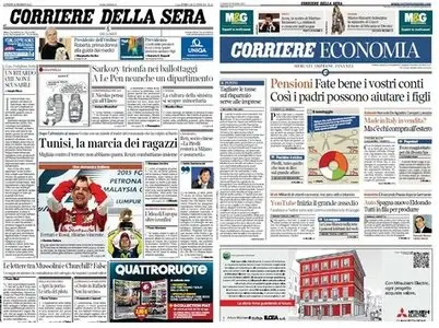 Il Corriere della Sera (30-03-15) + Corriere Economia