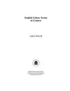 English Colour Terms