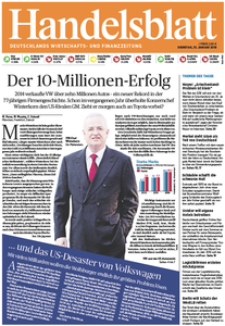 Handelsblatt vom Dienstag, 13. Januar 2015