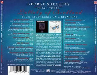 George Shearing & Brian Torff - Lullaby Of Birdland: Blues Alley Jazz / On A Clear Day (2CD) (2000)