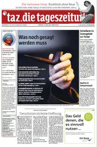 Tageszeitung TAZ vom 10 April 2012