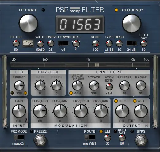 PSPaudioware PSP stompFilter v1.2.0