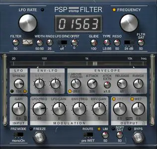 PSPaudioware PSP stompFilter v1.2.0