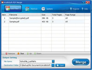 AnyBizSoft PDF Merger v1.0