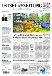 Ostsee Zeitung Grevesmühlener Zeitung - 30. Oktober 2018