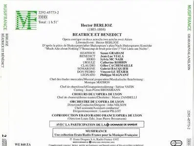 Choeurs et Orchestre de l’Opera de Lyon, John Nelson - Berlioz: Béatrice et Bénédict (1992)