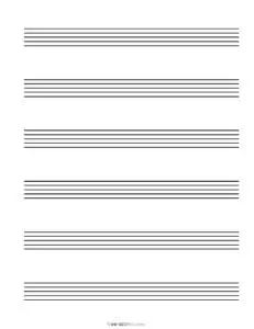 6-Stave paper, made large for elementary school