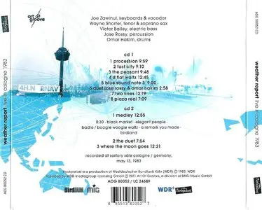 Weather Report - Live In Cologne 1983 (2011) {2CD Set, Art Of Groove AOG80052CD}