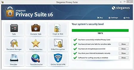 Steganos Privacy Suite 16.0.4 Revision 11104 Multilangual