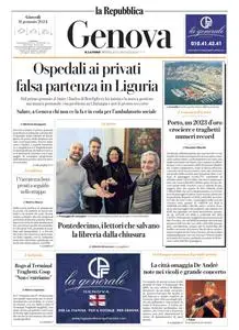 la Repubblica Genova - 11 Gennaio 2024