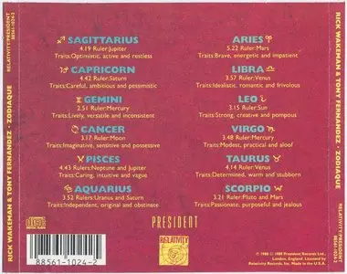 Rick Wakeman & Tony Fernandez - Zodiaque (1988)