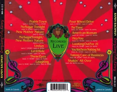 Randy Bachman - Every Song Tells A Story (2002)