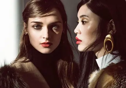 Ming Xi and Daga Ziober by Regan Cameron for Vоgue China October 2015