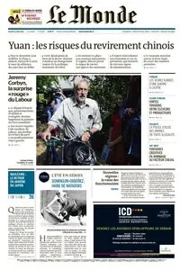 Le Monde du Jeudi 13 Août 2015