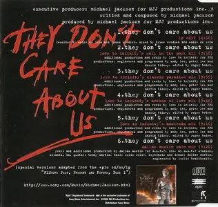Michael Jackson - They Don't Care About Us [UK CDS - Austria] (1996)