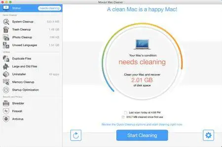 Movavi System Cleaner & Antivirus 1.0 Multilingual Mac OS X