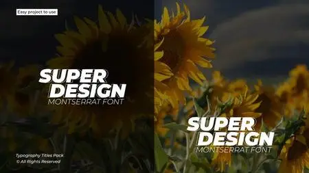 Typography Titles 1.0 | After Effects 49346173