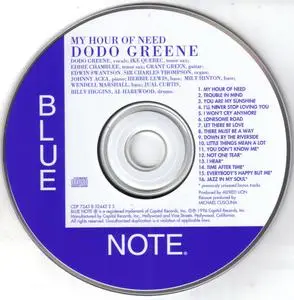Dodo Greene - My Hour Of Need (1962) {Blue Note Connoisseur CD Series, CDP 7243 8 52442 2 3 rel 1996}