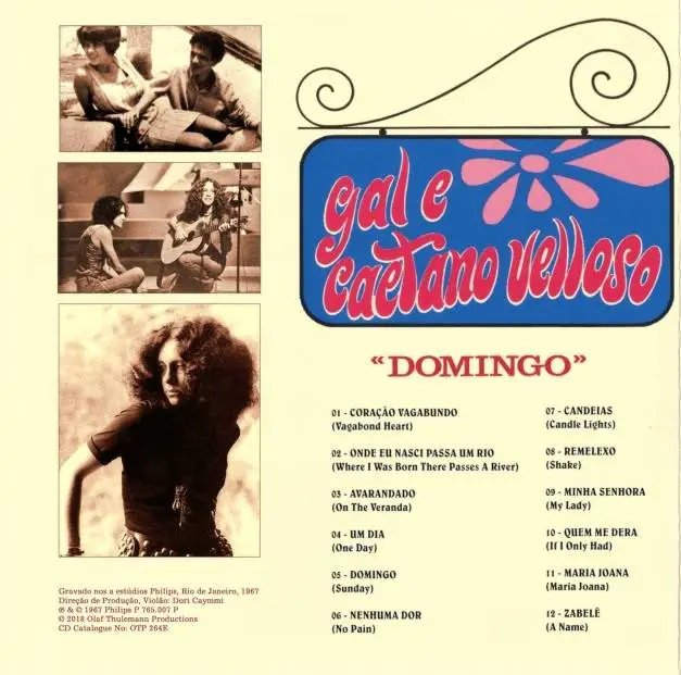 DOMINGO CAETANO VELOSO & GAL COSTA - レコード