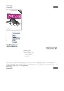 Learning Python, 2nd Edition