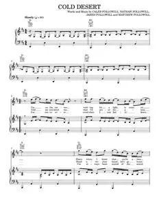 Cold desert - Kings of Leon (Piano-Vocal-Guitar)