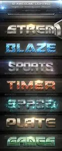 GraphicRiver 12 Awesome Lighting Text Effect Styles + Actions