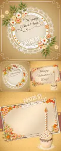 Birthday flower cards