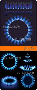 Gas fire