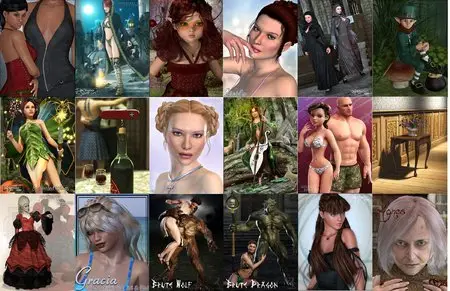 3D models Collection for Daz3D & Poser vol.4