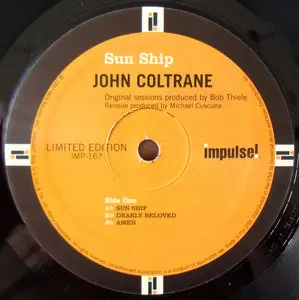 John Coltrane - Sun Ship (180g Impulse / MCA Ltd edition) Vinyl rip in 24-bit/96kHz + Redbook 