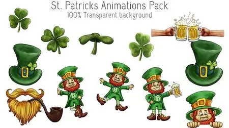 St. Patricks Animation Overlays Pack 1450607