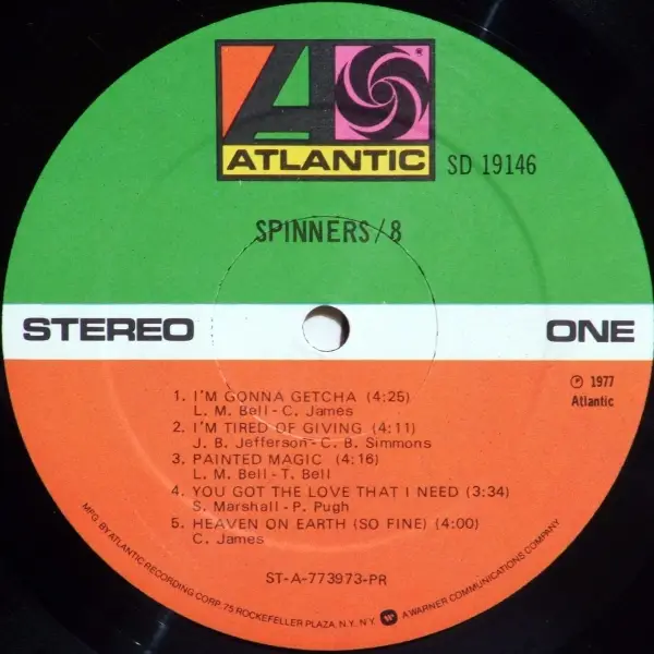 Spinners - 8 (1977) {Atlantic SD 19146}