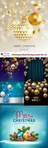 Vectors - Christmas Balls Backgrounds Set 20