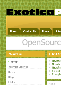 Exotica Plazza Joomla Template