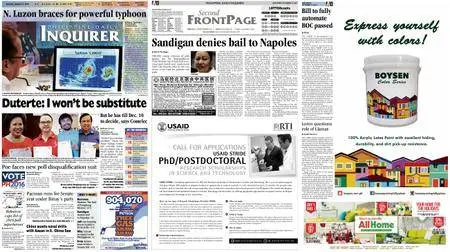 Philippine Daily Inquirer – October 17, 2015