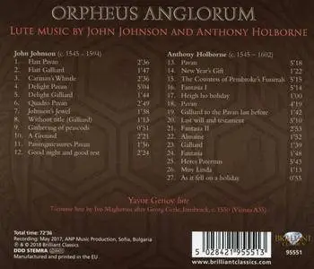 John Johnson, Anthony Holborne & Yavor Genov - Orpheus Anglorum: Lute Music by John Johnson and Anthony Holborne (2018)