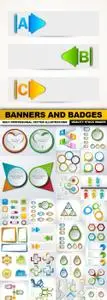 Banners And Badges - 25 Vectors