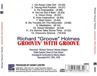 Richard "Groove" Holmes - Groovin' With Groove (1979) {2003 LRC Issue}