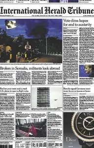 International Herald Tribune September 24 2013