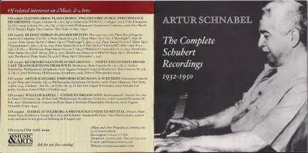 Artur Schnabel: The Complete Schubert Recordings 1932 - 1950 (2006) (5CD Box Set) {Music and Arts}