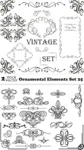 Vectors - Ornamental Elements Set 25