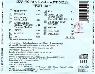 Stefano Battaglia, Tony Oxley - Explore (1990)