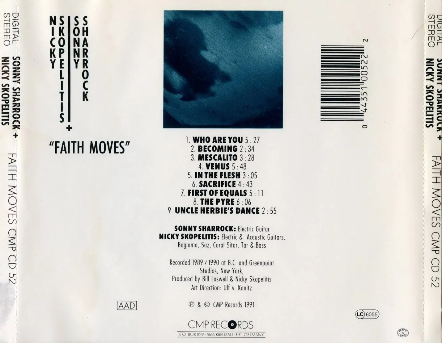 Sonny Sharrock & Nicky Skopelitis - Faith Moves (1991) {CMP Records ...