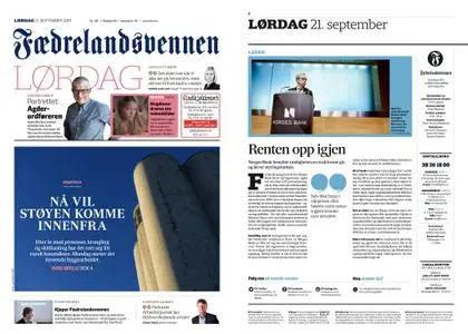 Fædrelandsvennen – 21. september 2019